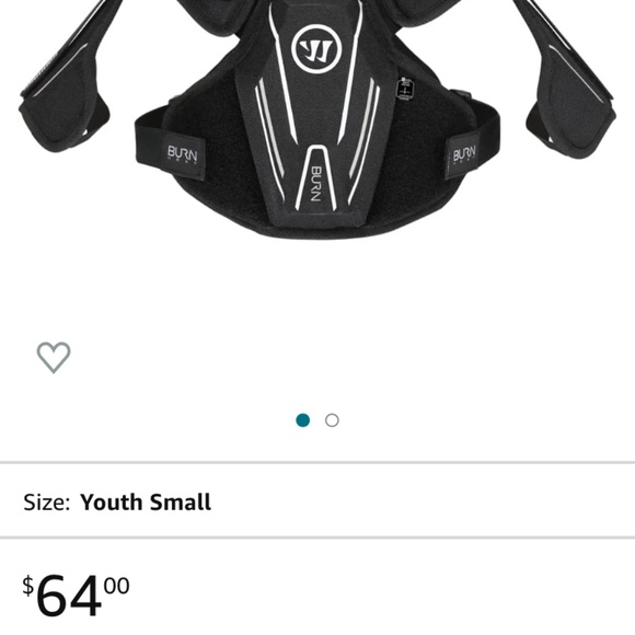Warrior burn next lacrosse shoulder pads.‎ NWT. Retsil 64 - Picture 1 of 10